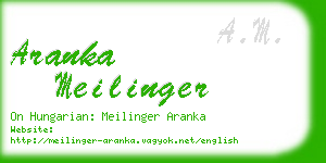 aranka meilinger business card